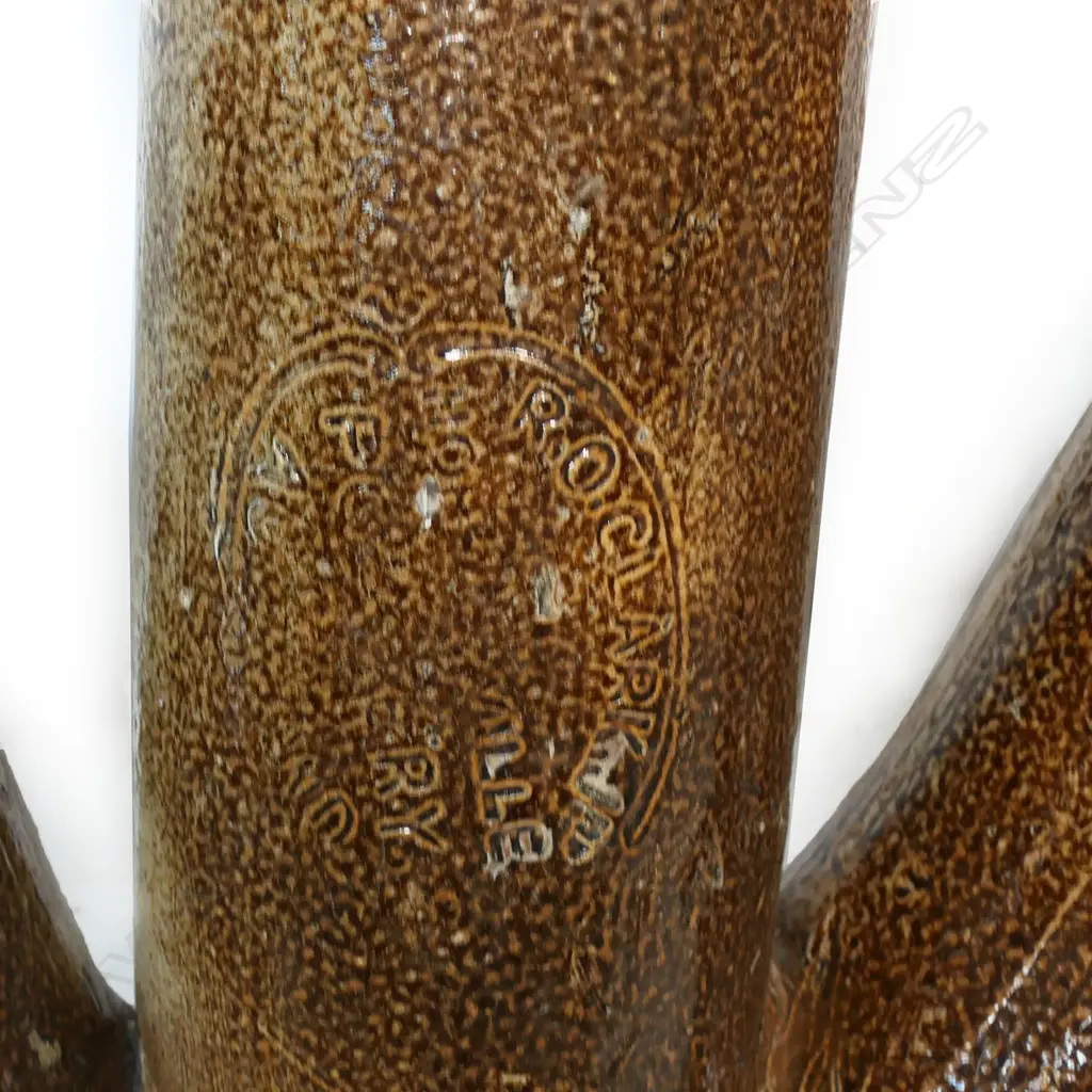 An 'R.O. Clark Jnr Hobsonville Pottery Auckland uncommon pipe section, Image 1++