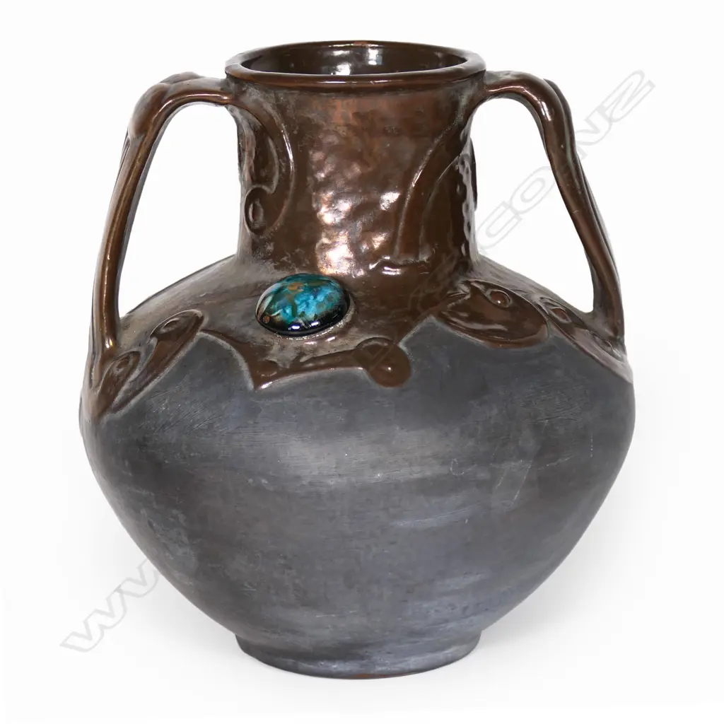 Bretby Pottery Art Nouveau decorated vase, Image 1++