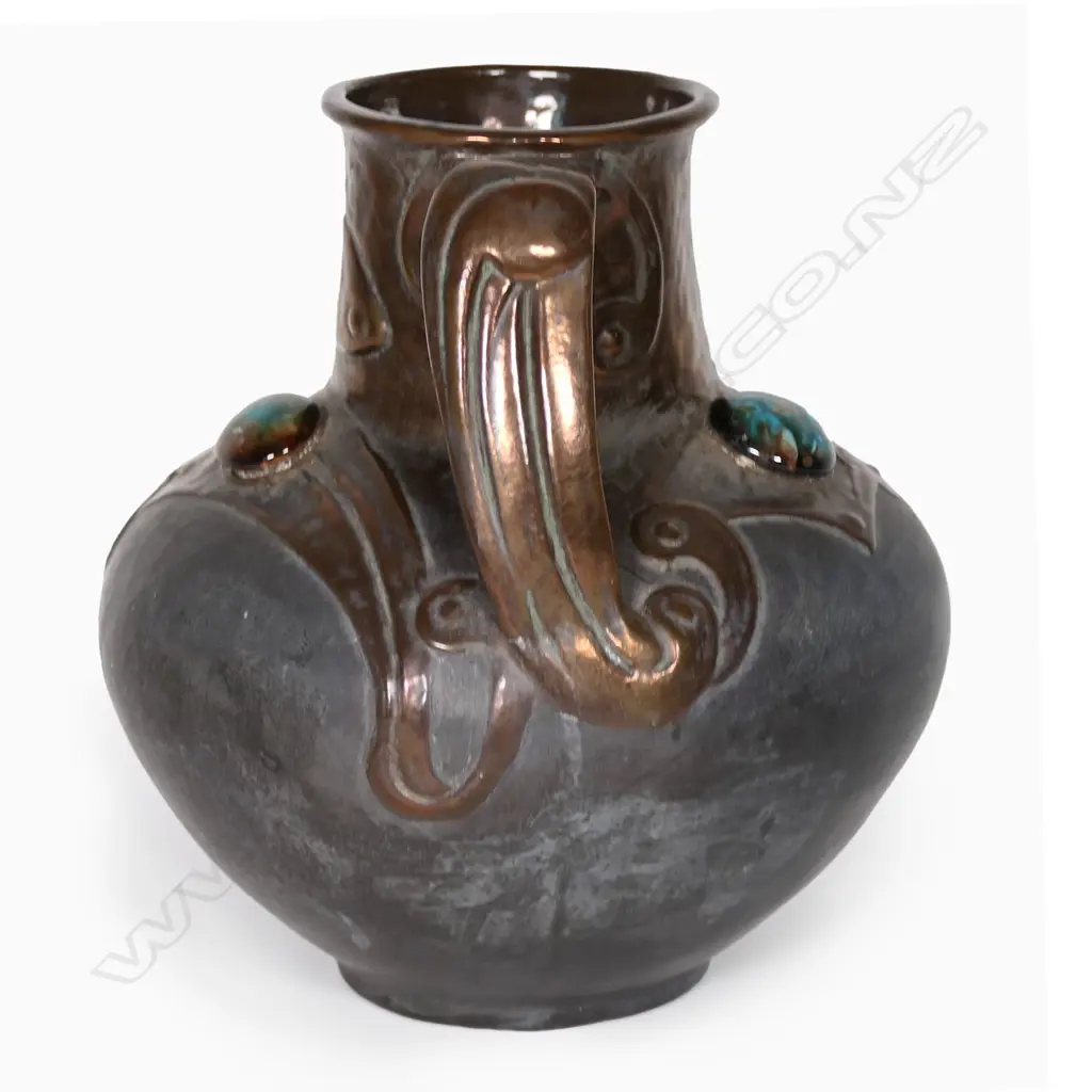 Bretby Pottery Art Nouveau decorated vase, Image 1++
