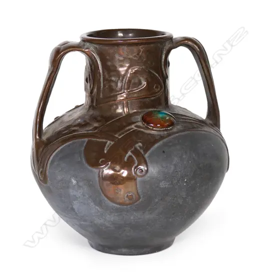 Bretby Pottery Art Nouveau decorated vase,