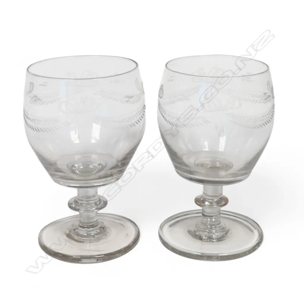 A pair of early 19thC Irish rummers, Image 1++