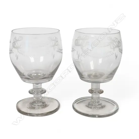 A pair of early 19thC Irish rummers,