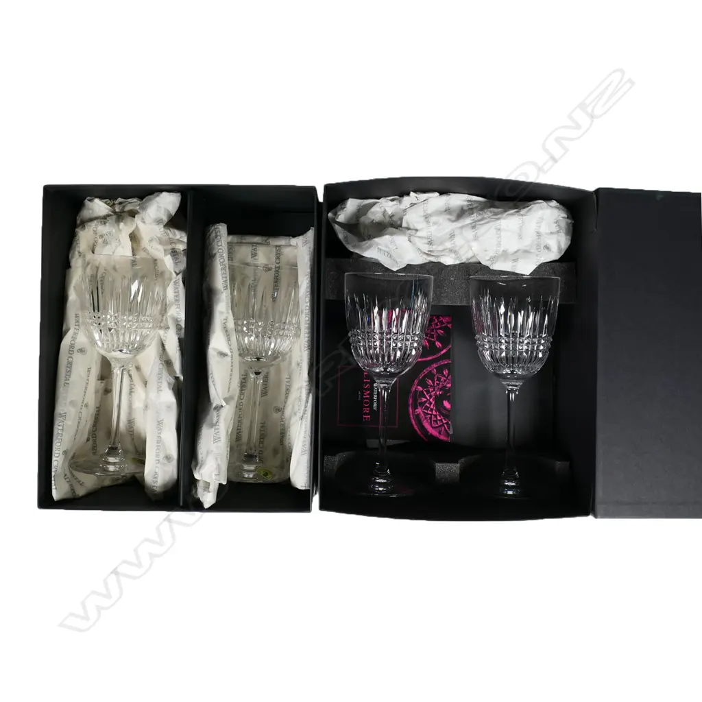 Four Waterford red wine goblets, Image 1++