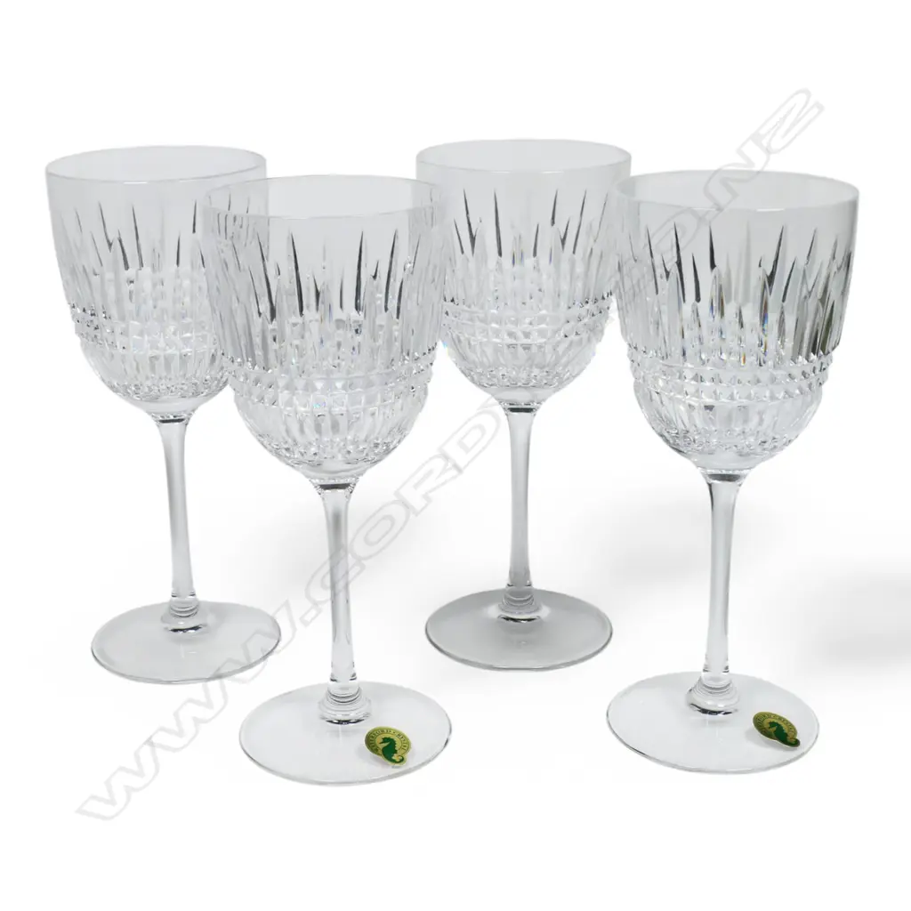 Four Waterford red wine goblets, Image 1++