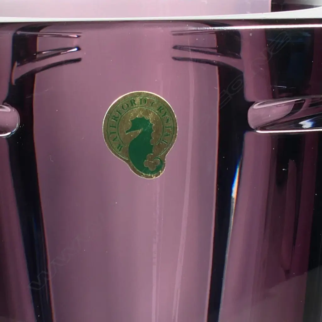 A Waterford crystal amethyst Metra vase, Image 1++