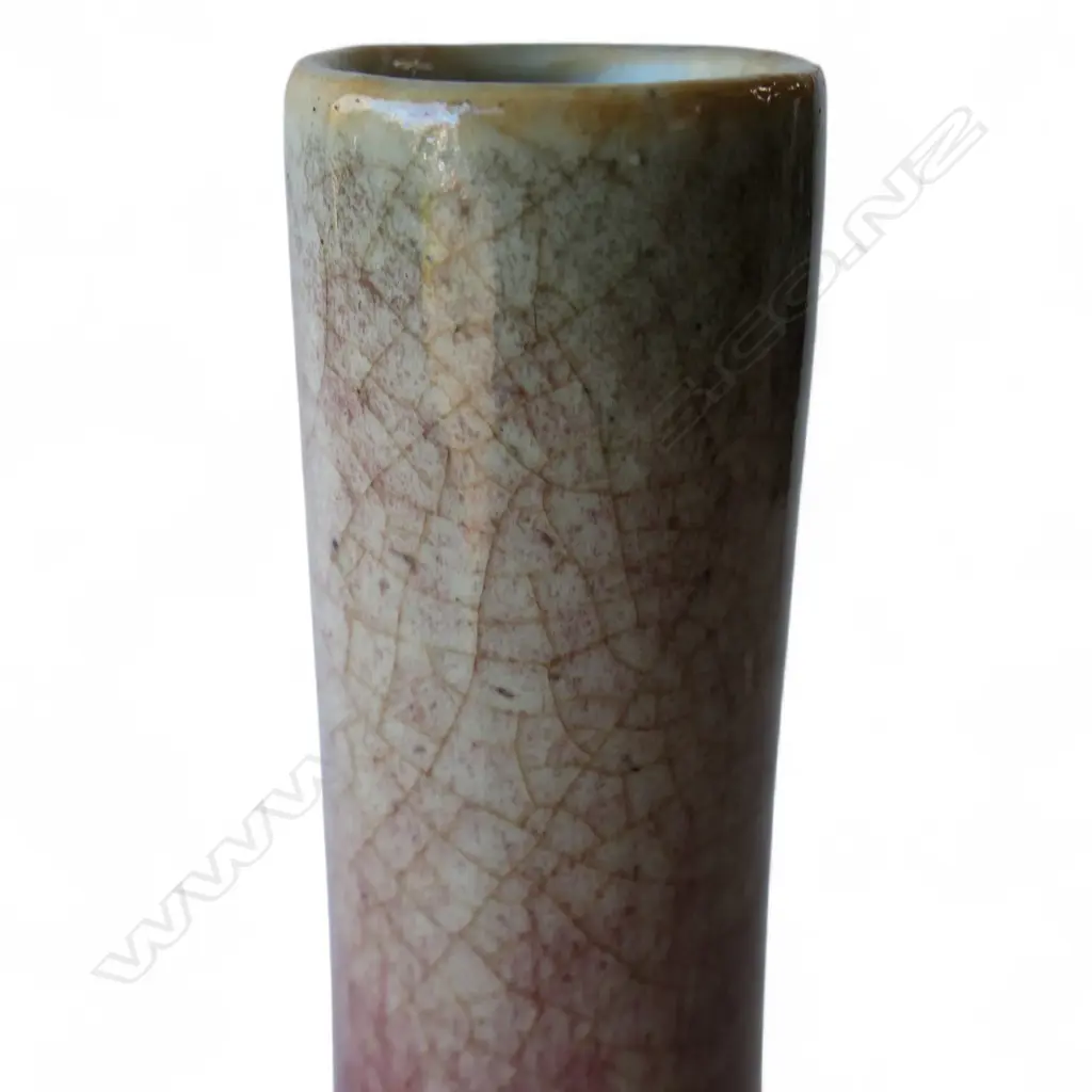 An old Chinese sang de boeuf glazed bottle vase, Image 1++
