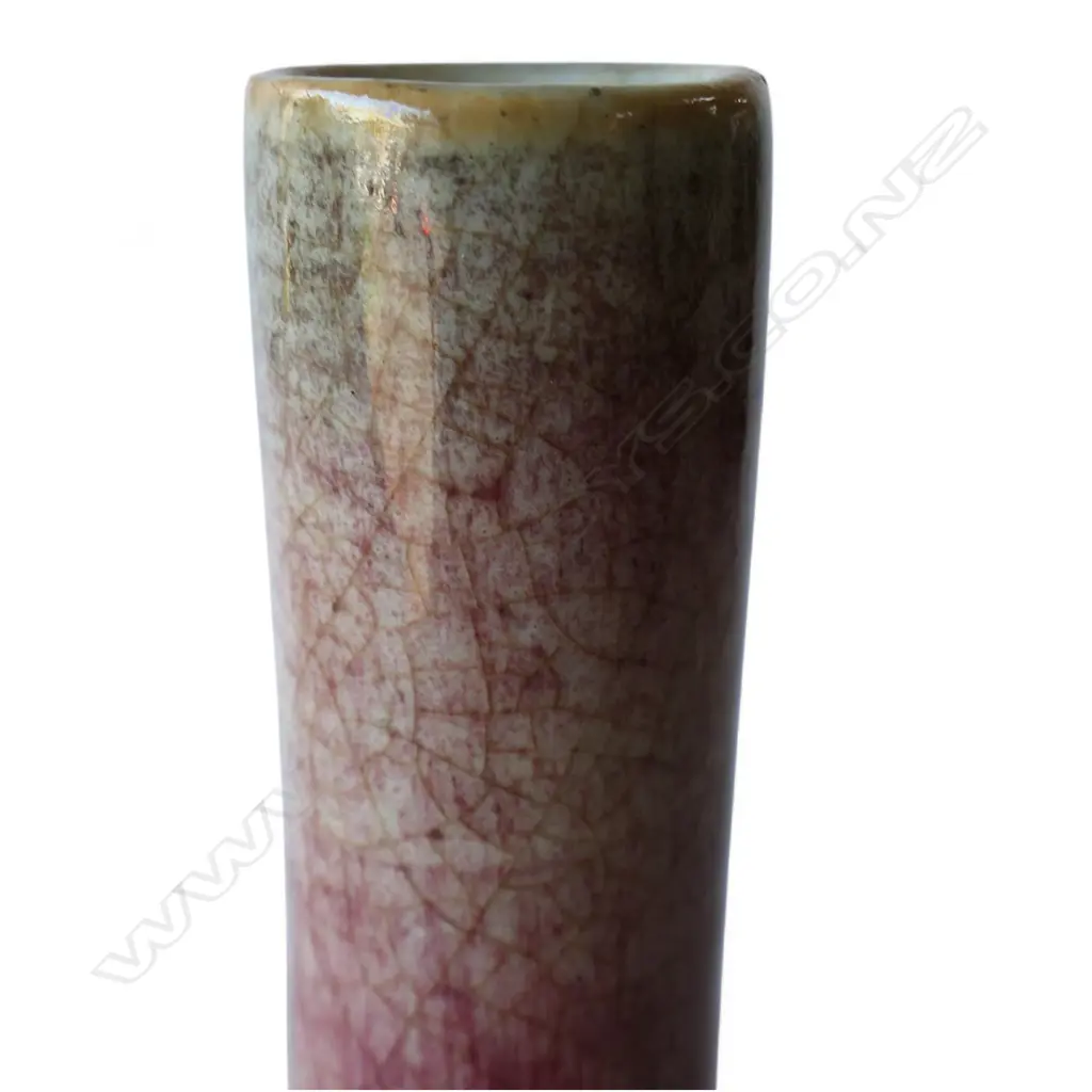 An old Chinese sang de boeuf glazed bottle vase, Image 1++