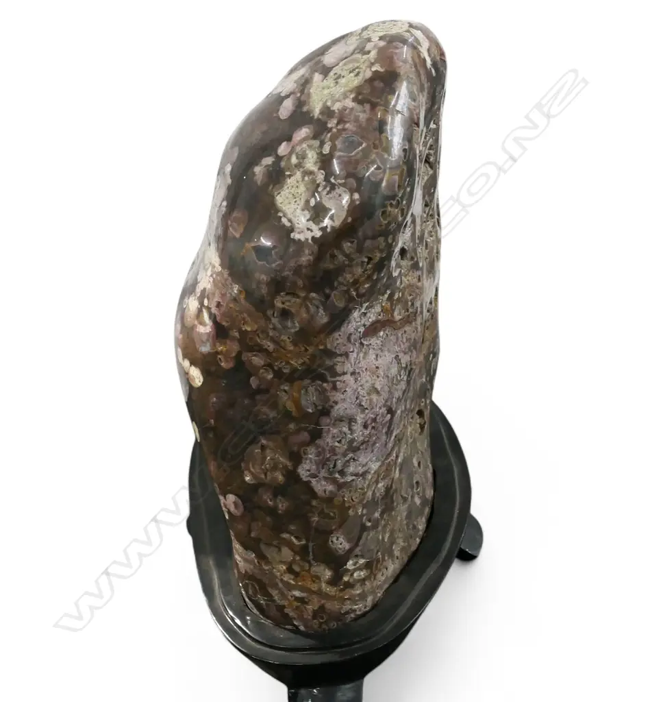 Vintage Japanese suikseki bonseki plum blossom (Nishiki stone) scholars rock, Image 1++