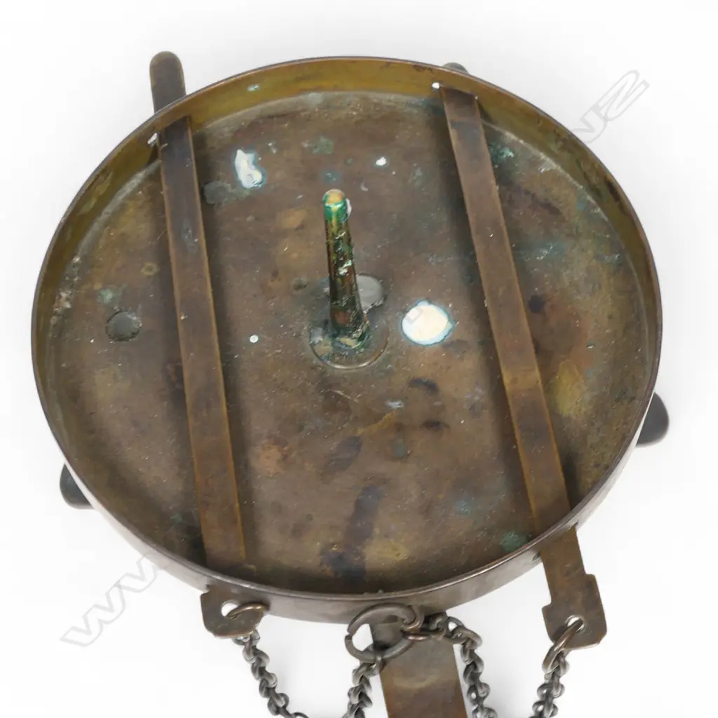 A 19thC Japanese bronze candle stand, Image 1++