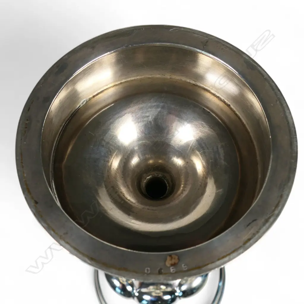 A large impressive Victorian silver Masonic goblet, Image 1++