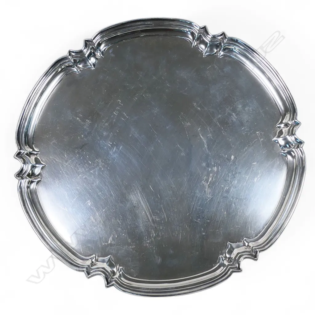 A mid-century silver salver, Image 1++