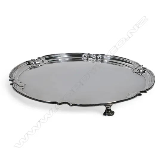 A mid-century silver salver,