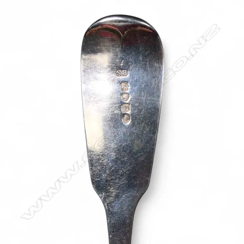 A pair of William IV silver pie spoons, Image 1++