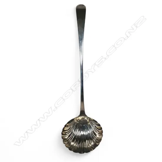 A George III silver ladle,