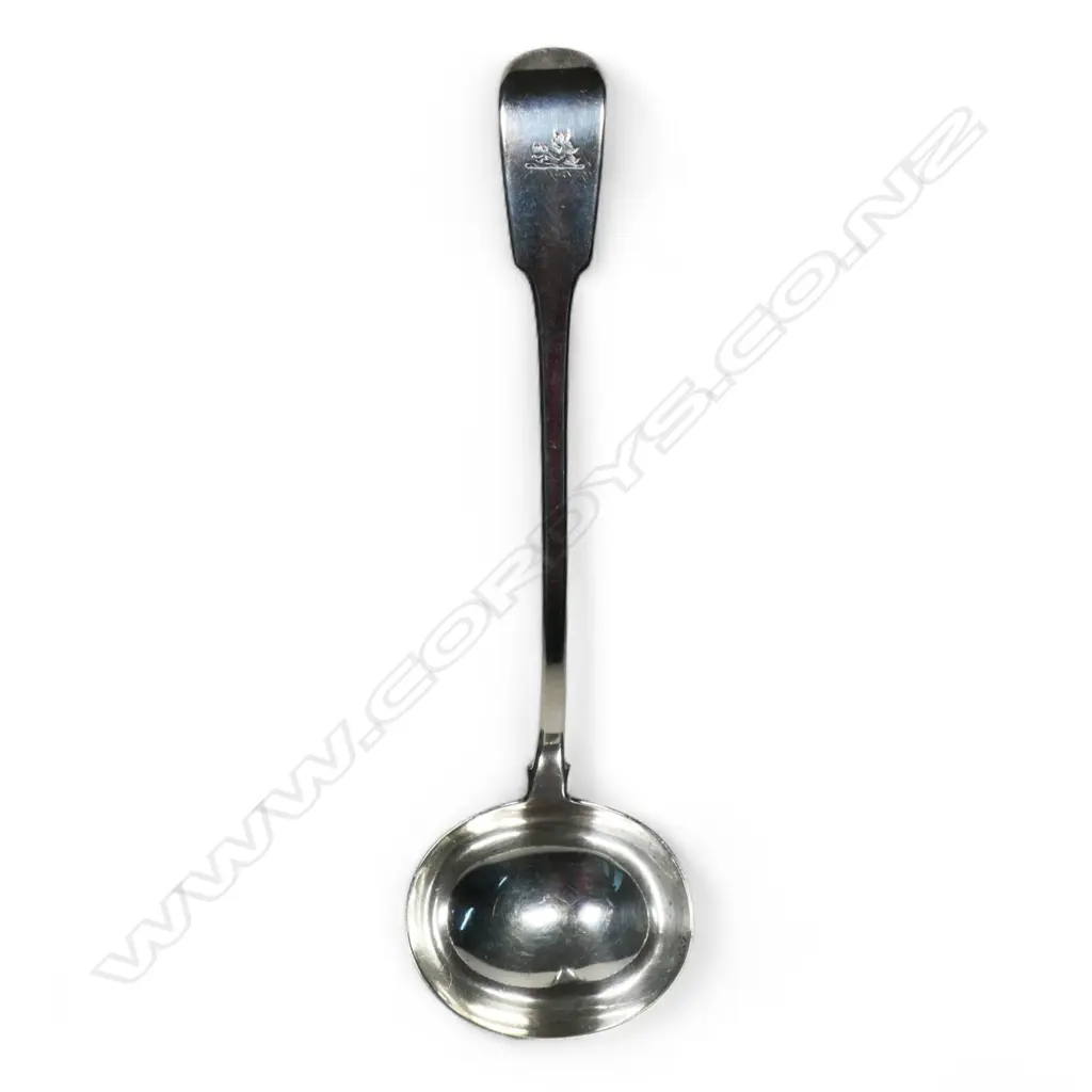 A William IV silver soup ladle, Image 1++