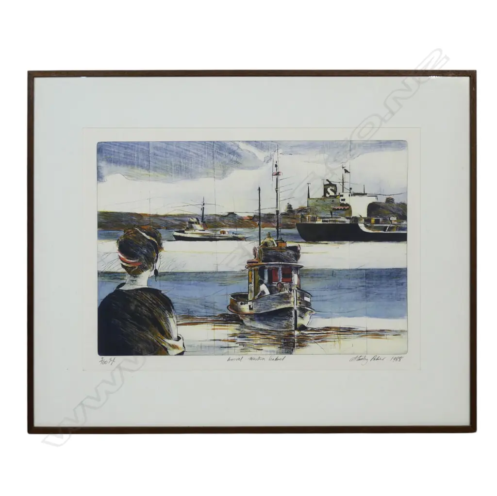 Stanley Palmer (NZ 1936-) 'Arrival - Western Viaduct', Image 1++