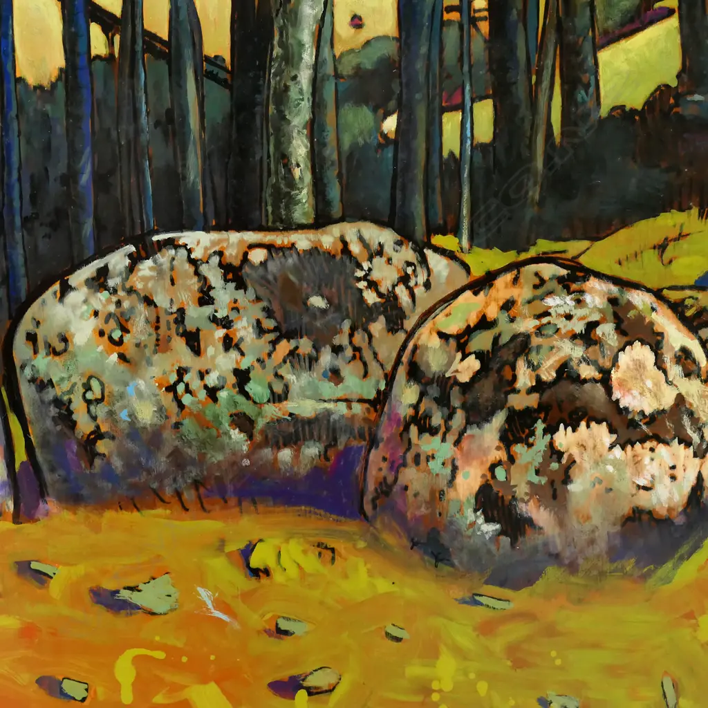 Russell Jackson (1947-) 'Stony Batter, Waiheke Is', Image 1++