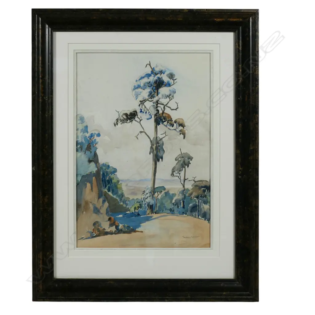 Peggy Spicer (NZ 1908-84) 'Country Landscape', Image 1++