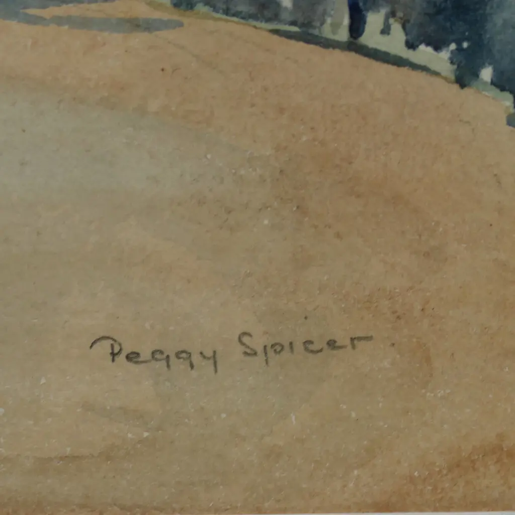 Peggy Spicer (NZ 1908-84) 'Country Landscape', Image 1++