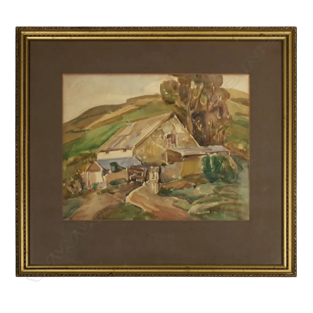 Minnie F. White (1891-1983) untitled farm building, Image 1++