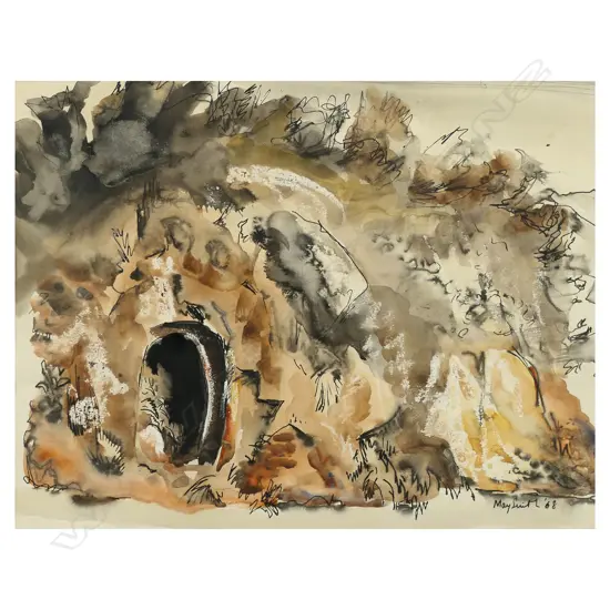 May Smith (Britain/NZ 1906-1988) 'Mine Shaft Wharf Road',