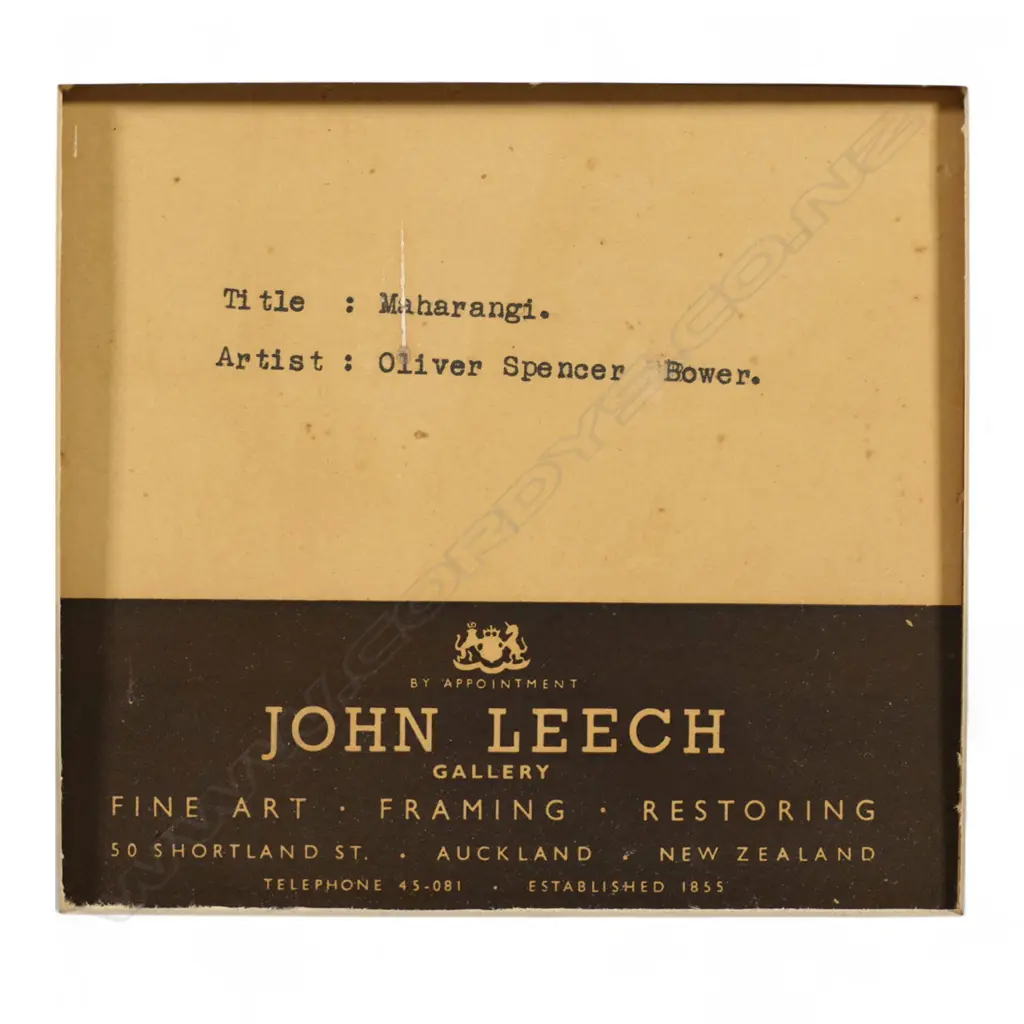 Olivia Spencer-Bower (NZ 1905-1982) 'Mahurangi', Image 1++