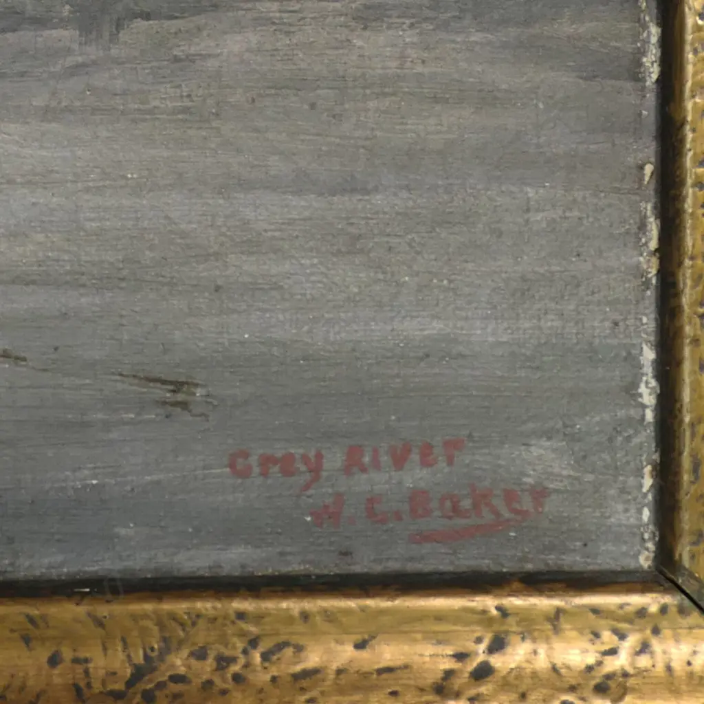William George Baker (NZ 1864-1929) 'Grey River', Image 1++