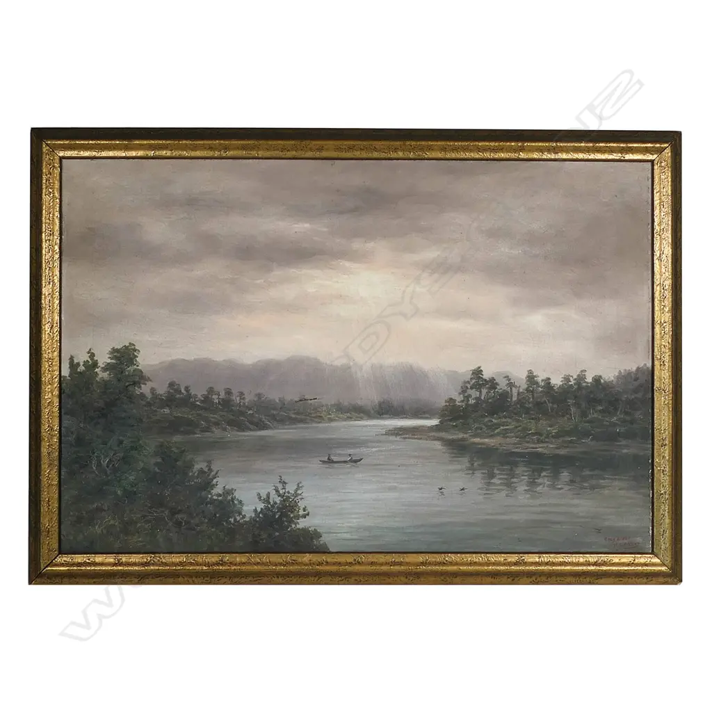 William George Baker (NZ 1864-1929) 'Grey River', Image 1++