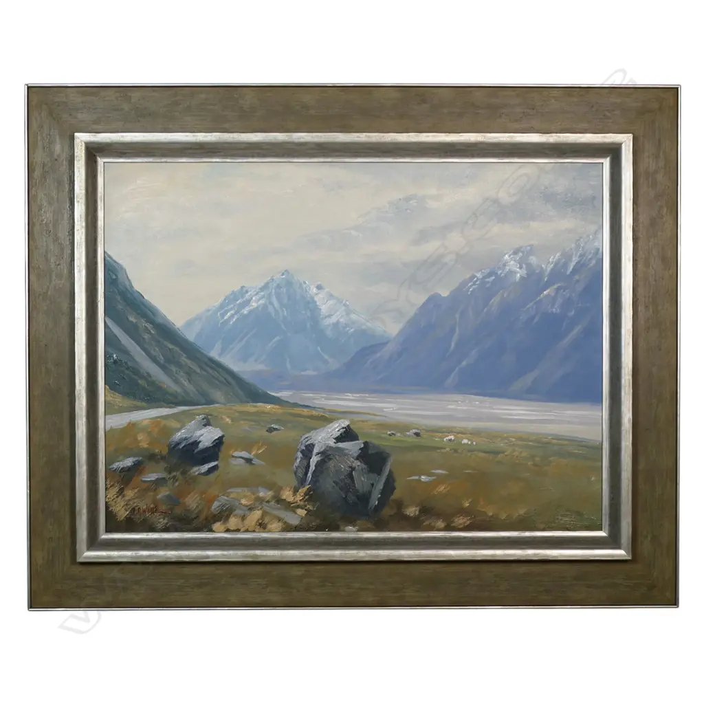 Jonathan White (NZ1939-) 'Malte Brun Southern Alps', Image 1++