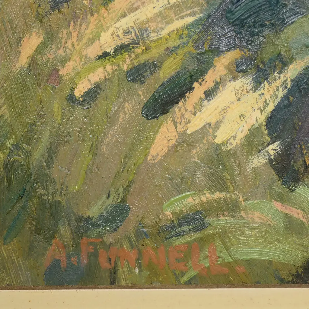 Arthur Funnell (NZ c.1944) 'Auckland Harbour Bridge from Pt. Erin Park’, Image 1++