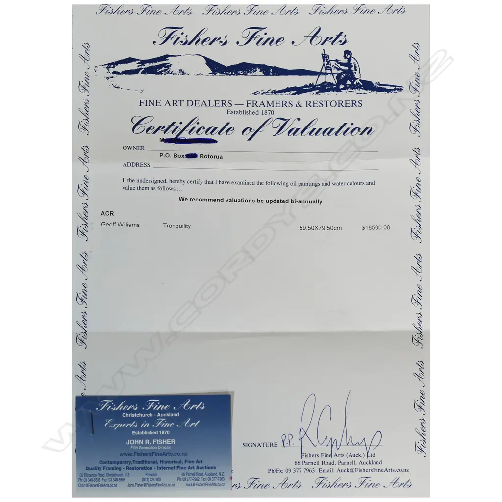 Geoff Williams (1966-) 'Tranquility', Image 1++