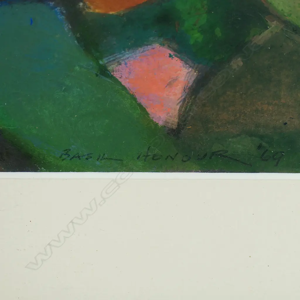 Basil Honour (1897-1988) untitled abstract, Image 1++