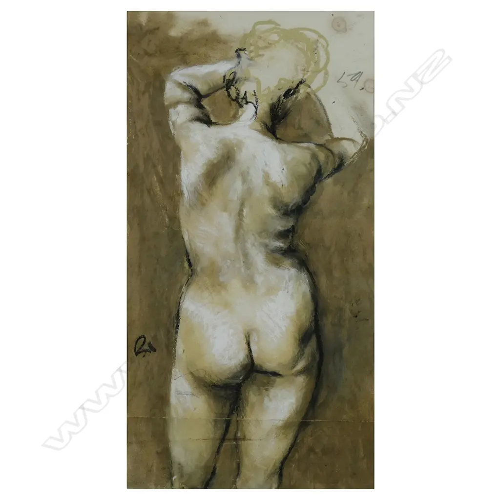 Raymond Ching (NZ 1939-) 'Nude Study', Image 1++