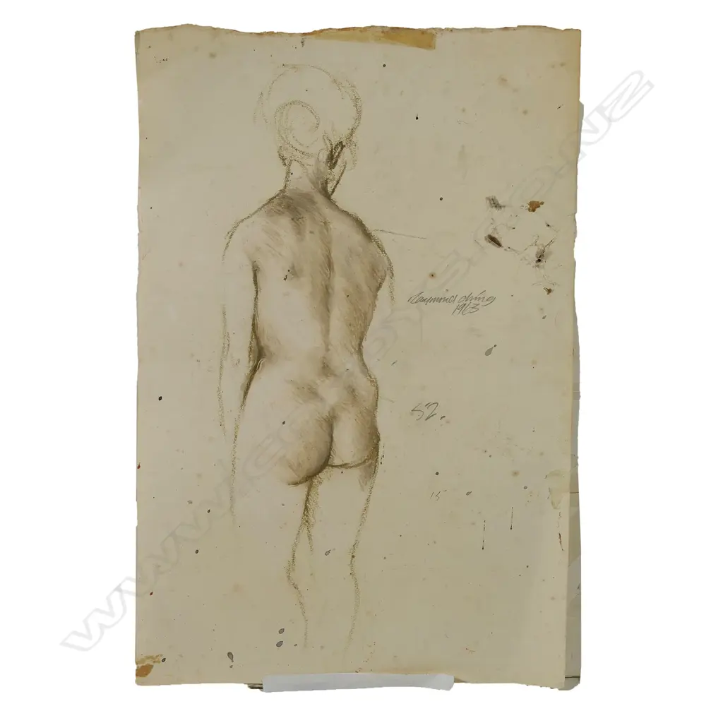 Raymond Ching (NZ 1939-) 'Nude Study', Image 1++