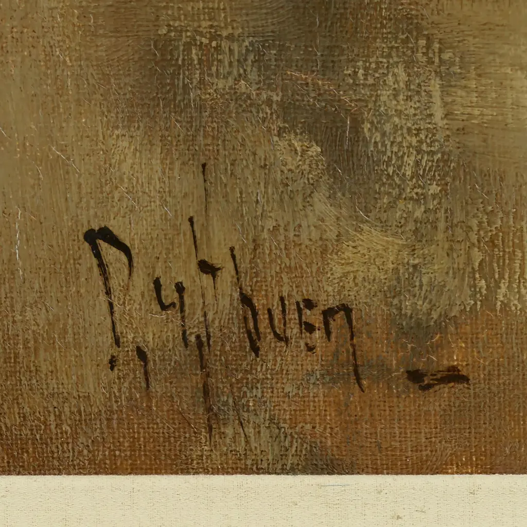 Dutch artist unknown, street scene with horse drawn carriages, Image 1++