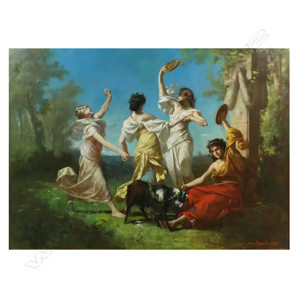 Alexandre Serres (1850-1919) 'The Dance of the Nymphs', Image 1++