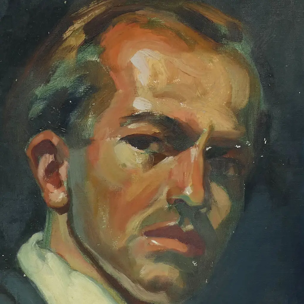 Harro Fromme (Germany/S.A. 1921-2008) Self Portrait, Image 1++