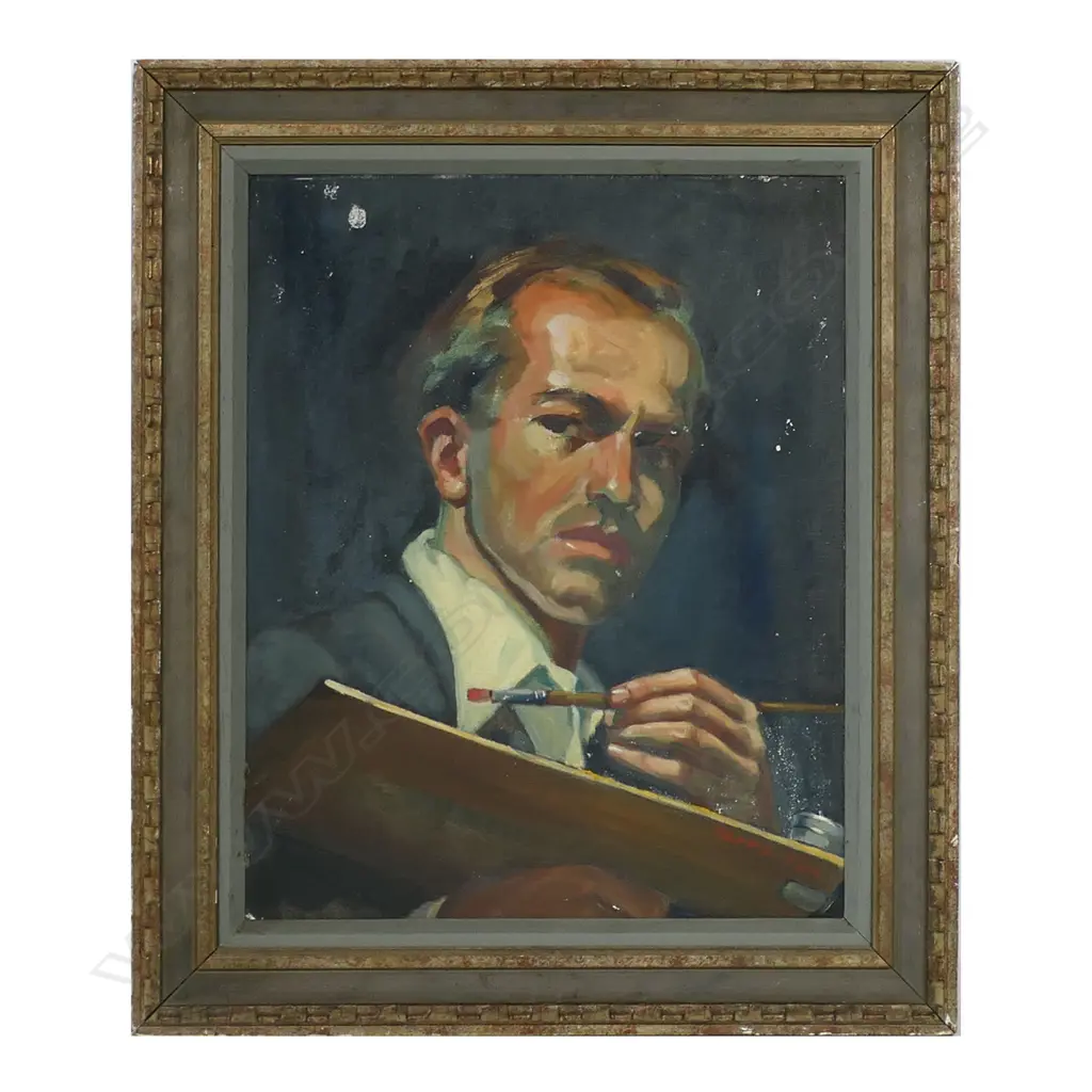 Harro Fromme (Germany/S.A. 1921-2008) Self Portrait, Image 1++