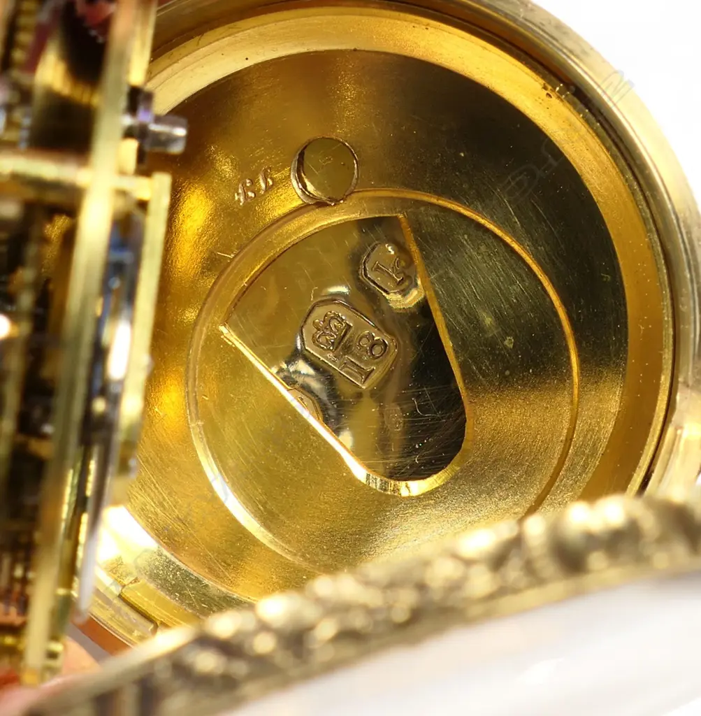 An 18ct gold open face pocket watch, Image 1++