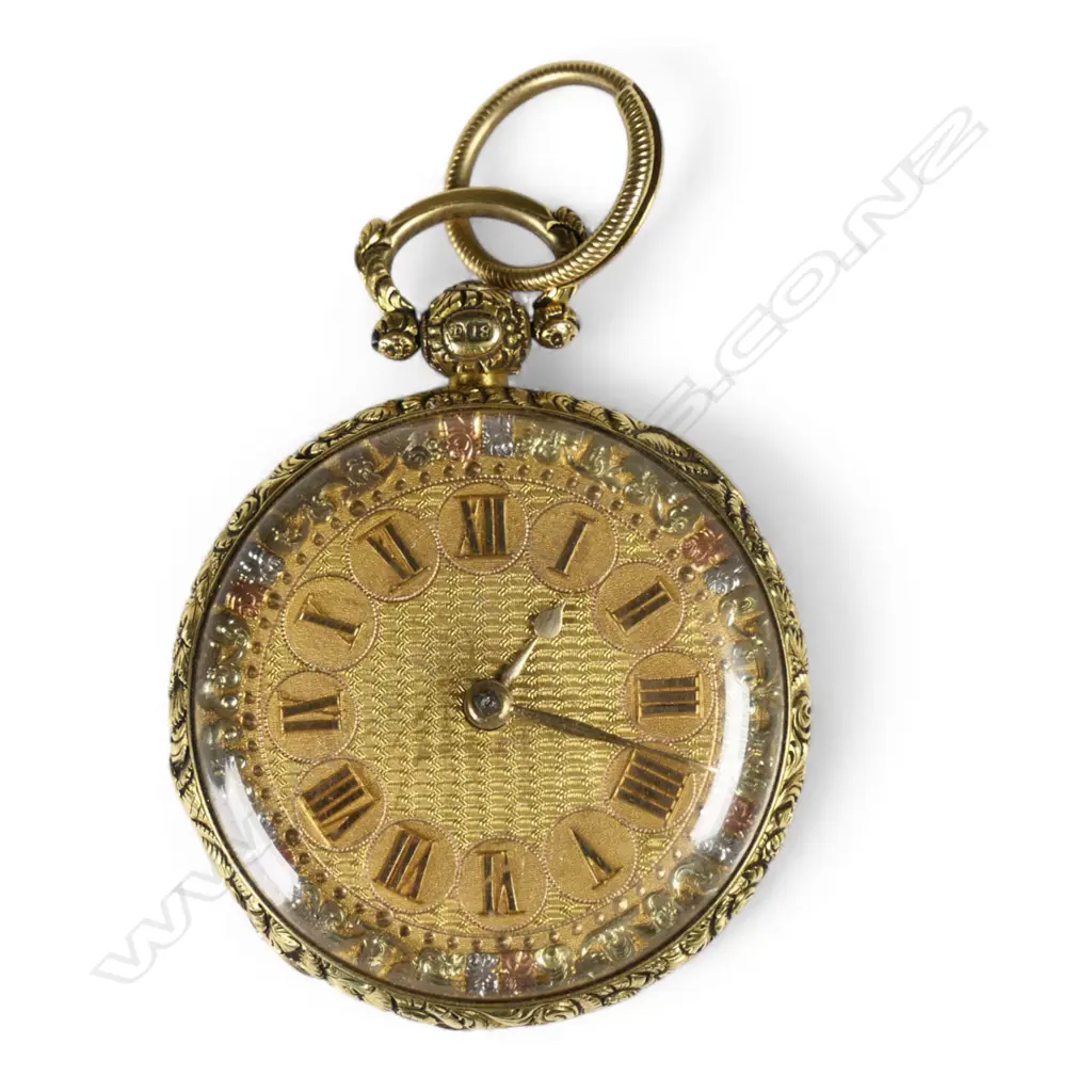 An 18ct gold open face pocket watch, Image 1++