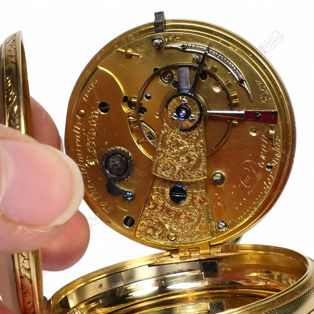 An early Victorian 18ct gold open face pocket watch, Image 1++