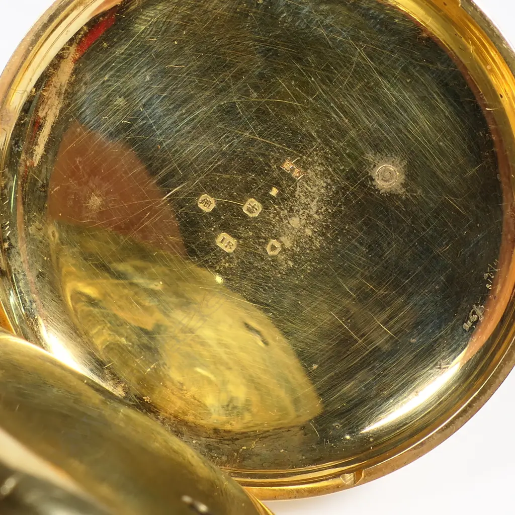 An early Victorian 18ct gold open face pocket watch, Image 1++