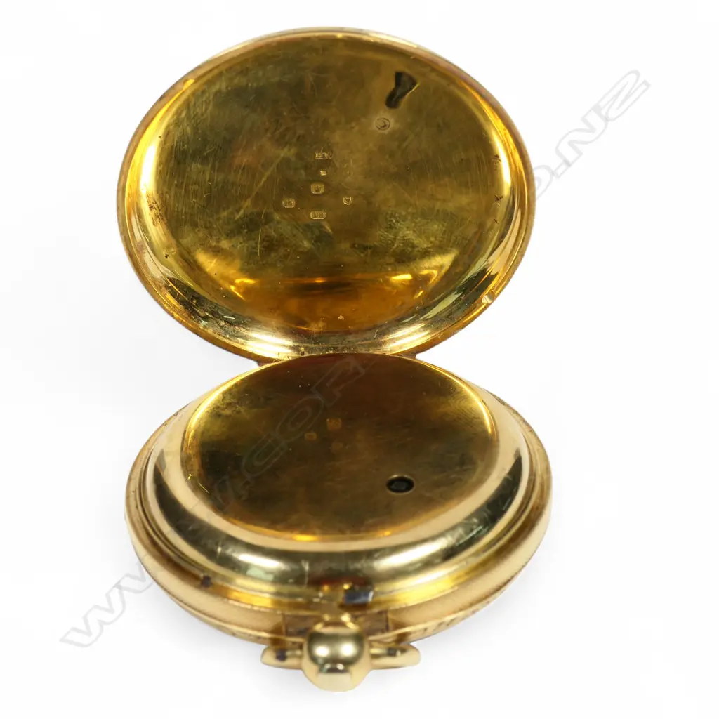 An early Victorian 18ct gold open face pocket watch, Image 1++