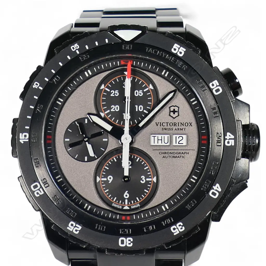A Swiss Army Victorinox Alpnach automatic chronograph gent's wristwatch, Image 1++