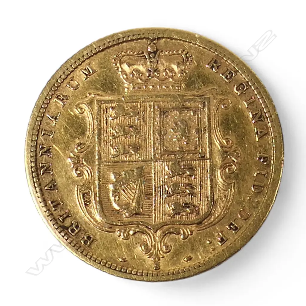 A Victorian gold half sovereign, Image 1++