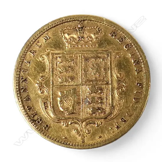 A Victorian gold half sovereign,