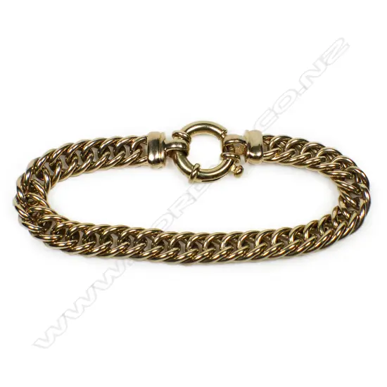A 9ct gold chain bracelet,