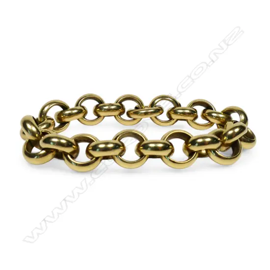 An 18ct gold chain bracelet,
