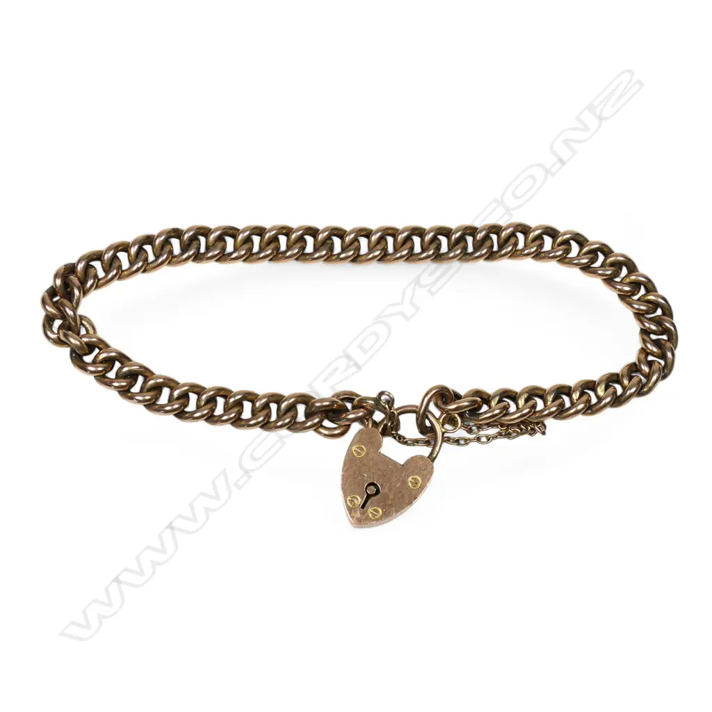 A classic c.1900 9ct rose gold bracelet, Image 1++