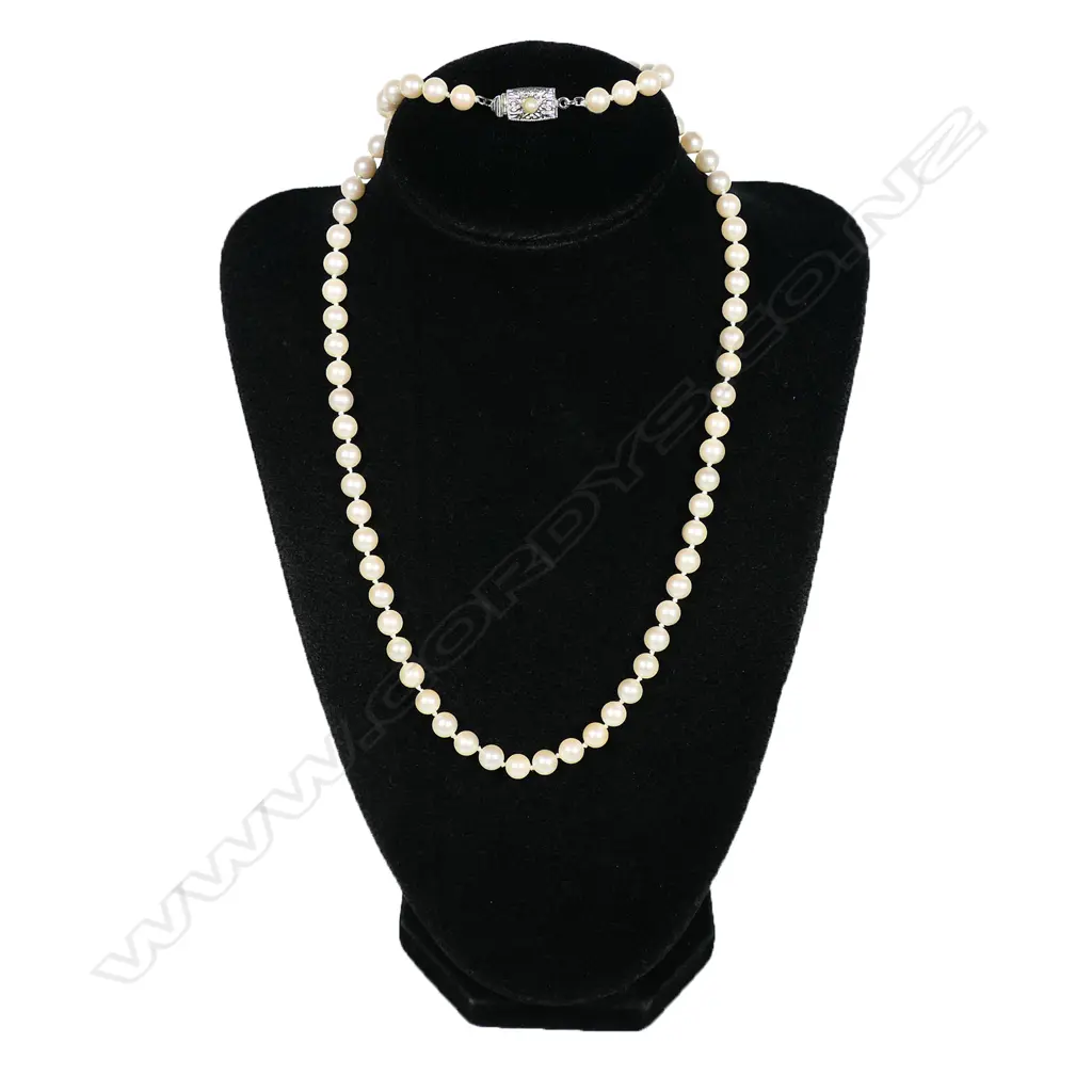 A cultured pearl necklace, Image 1++